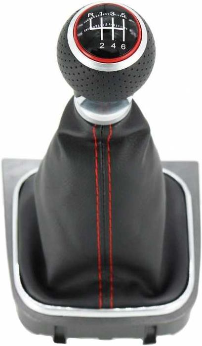 Tопка Скоростен Лост С Маншон Черна с Червен Кант VW Golf 6 до 2013