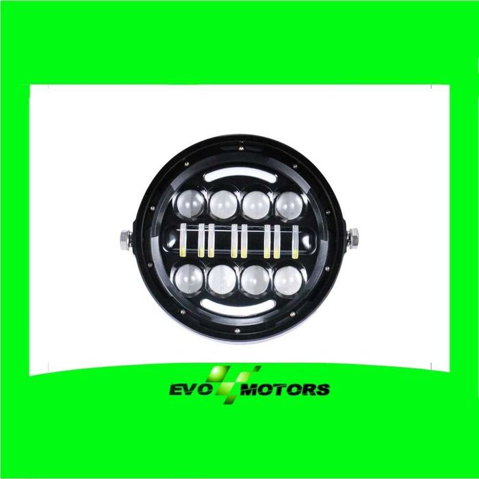 Far Moto Rotund 18cm DRL Led Cafe Race Bobber Naked Metal Custom A784