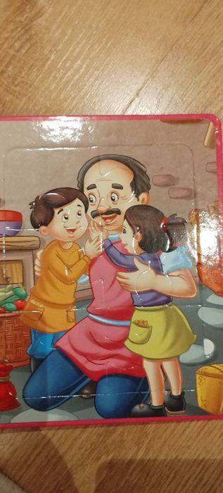 Carte pentru copii, Hansel și gretel cu puzzle