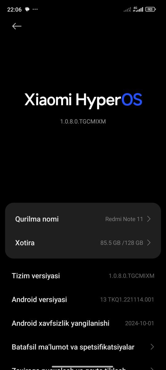 Redmi not 11 holati ideal oladganlar tel qlilar yoki sms yozila