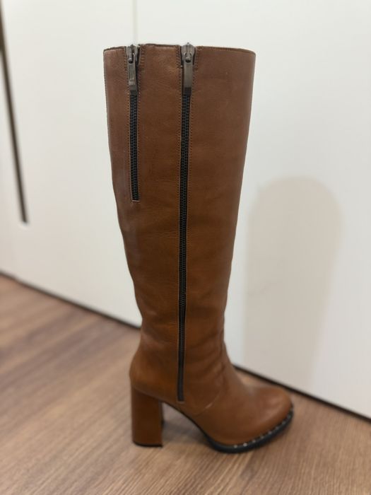 Дамски ботуши естествена кожа Eva Minge