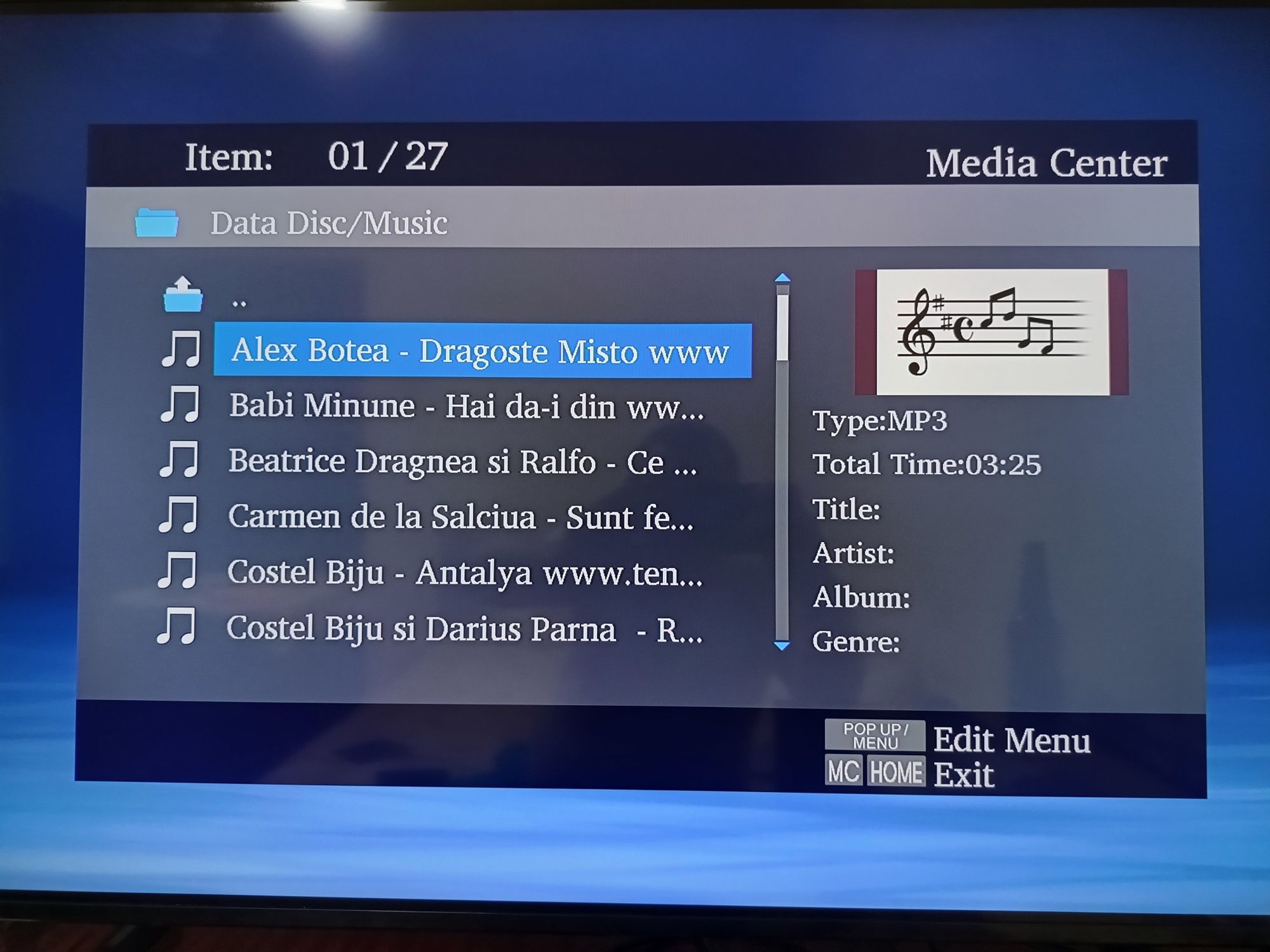 Blu-Ray Toshiba cu telecomanda