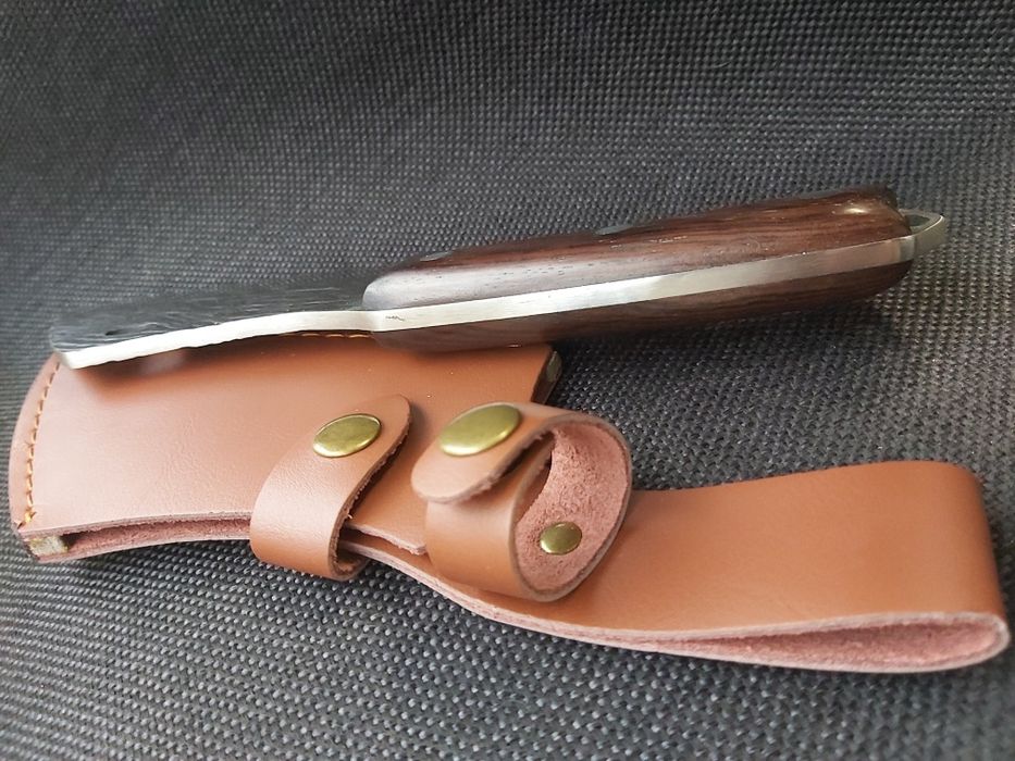 Широк японски кухненски нож с ковано острие,фултанг