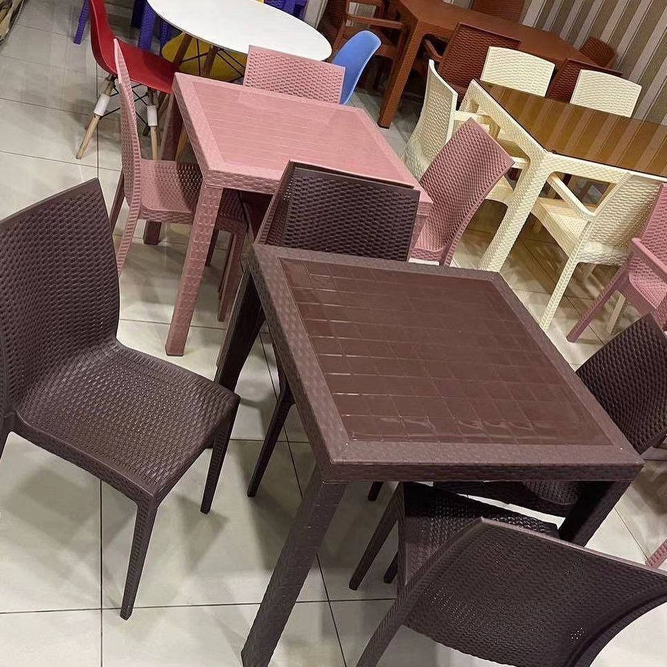 Плетёный столь и стулья ротанговой пластиковые plastmassa