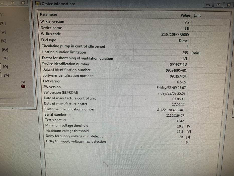 Webasto Thermo Top VEVO VW. LR