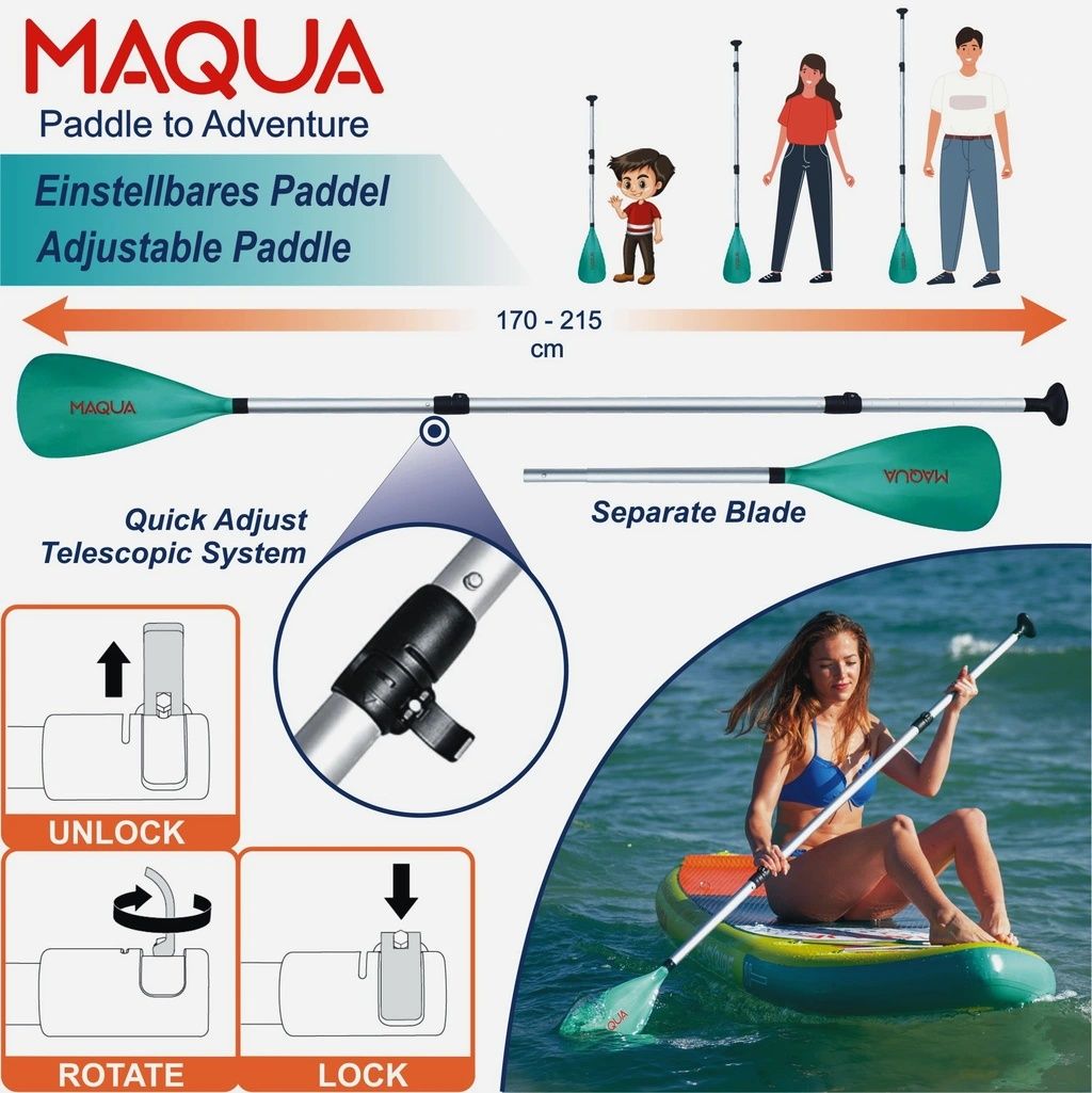 Haдyвaeм падълборд Ѕtаnd Uр Раddlе MAQUA Rocket KAYAK KIT 10'8