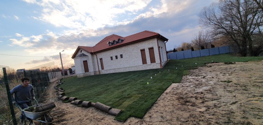 Strangem frunze Golire sistem irigatie, amenajări grădini, gazon rulou