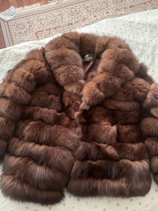 Шуба натуральный писец размер л можем договорится