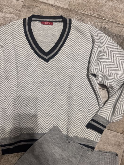 Плетен сет от две части  панталон и блуза