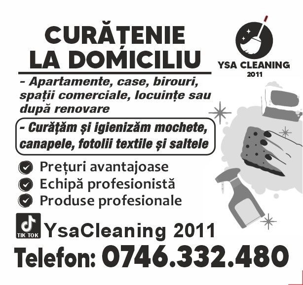 Servicii de curățenie la domiciliu Bârlad