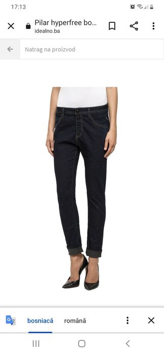 Blugi noi Replay model boyfriend