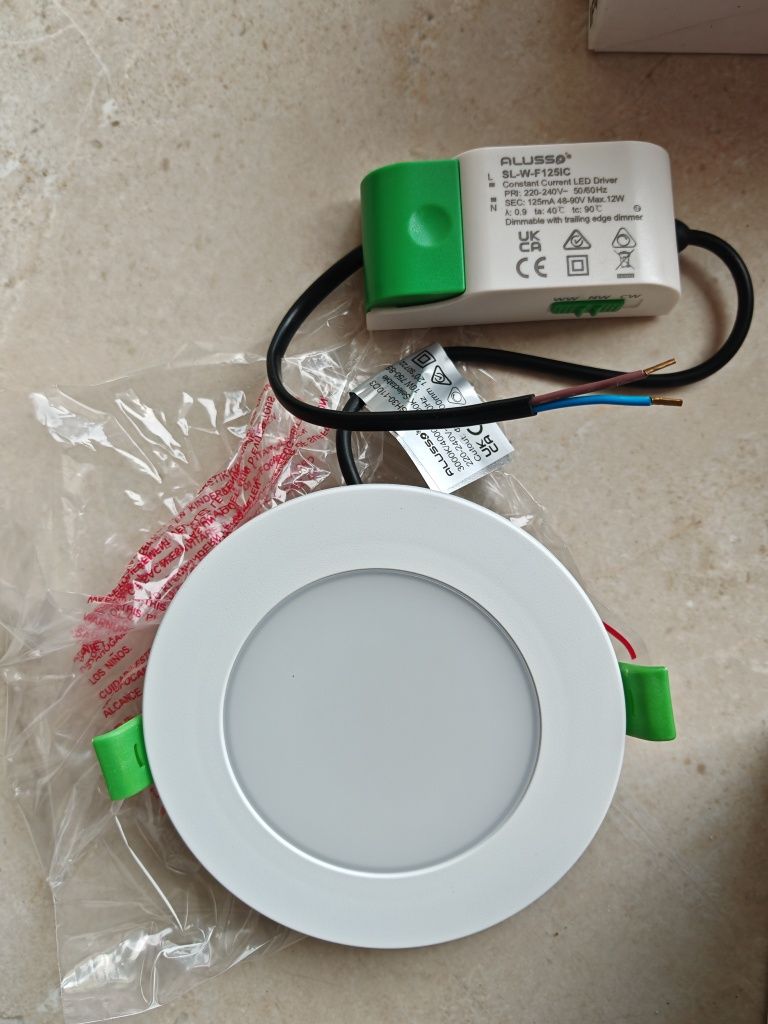 6 броя ALUSSO LED Downlight Тавани спот лунички 230V, 10W 3000K-5700K
