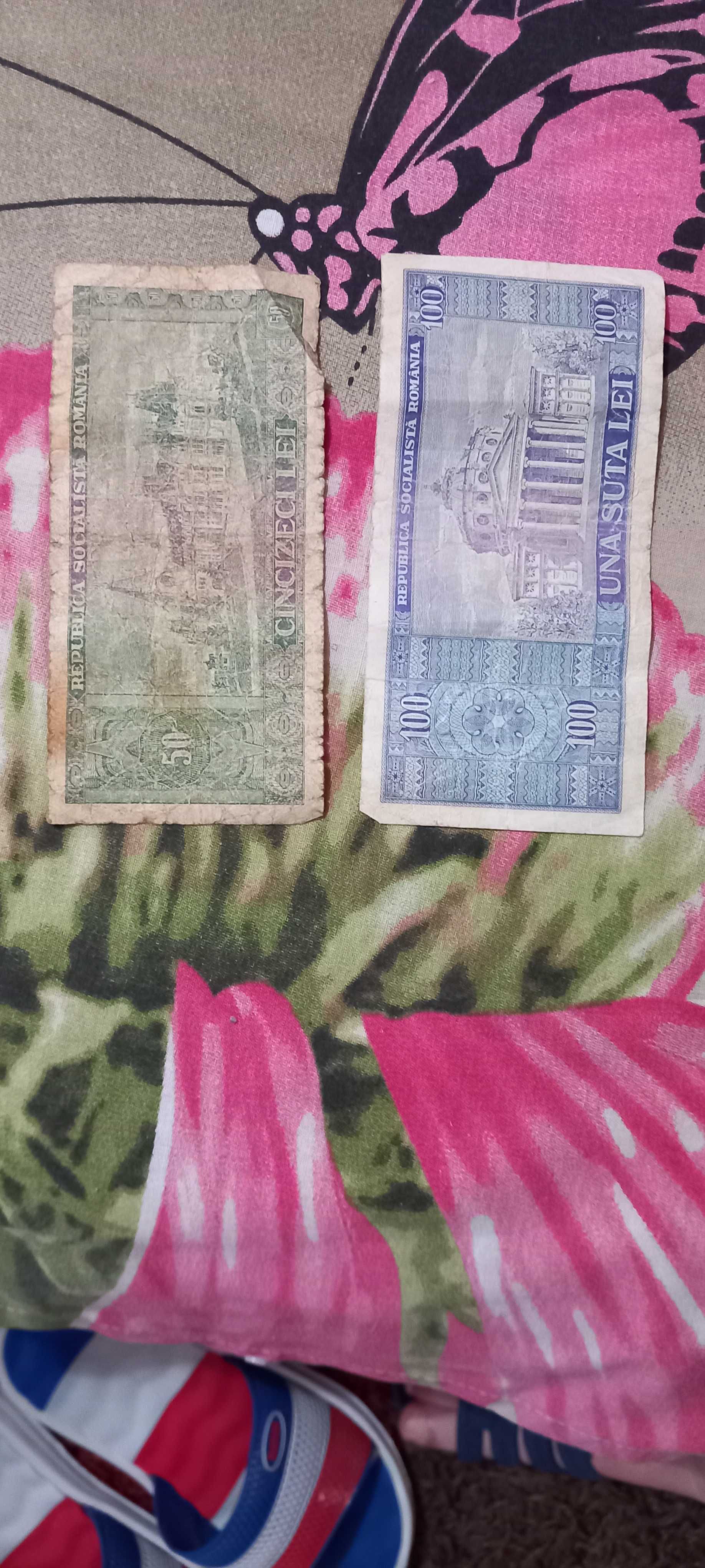 Bacnote de 50 si 100 lei din 1966