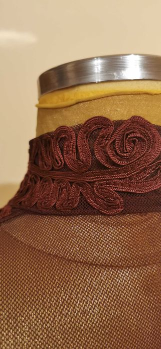 Официална рокля,, Patsy Seddon "England размер 14 Uk/L - XL Бордо