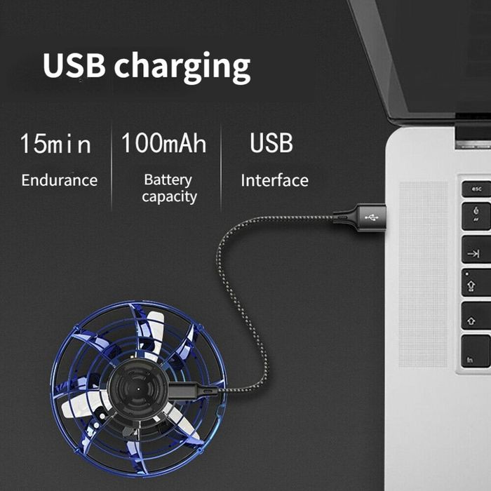 Летящ Спинер Дрон USB зареждане