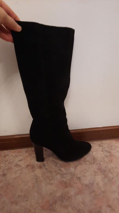 Сапоги замшевые осенние