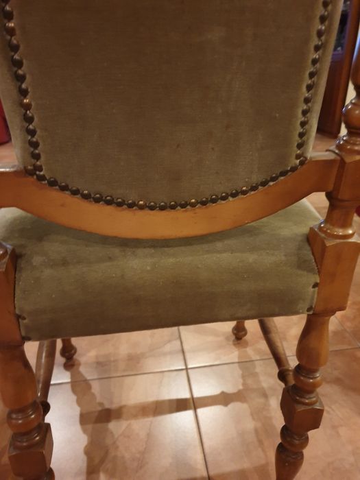 Scaune jilt din lemn 6 buc