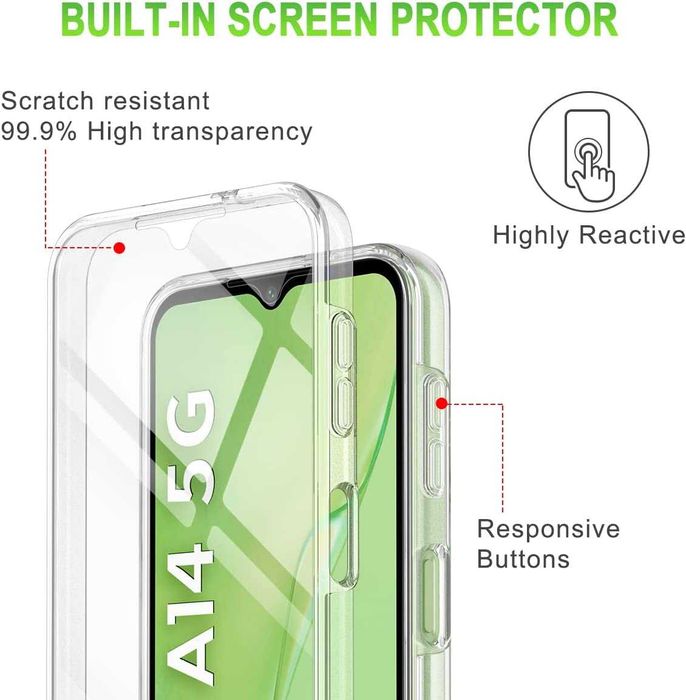 Husa CRYSTAL 360° fata + spate Samsung Galaxy A10 / A14 4G / A22 5G