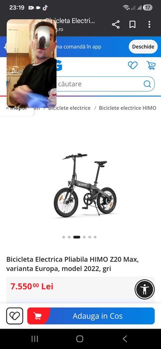 Vand Bicicleta electrica 3 moduri de condus!