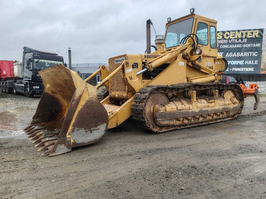 Fiat Allis FL 14B incarcator frontal pe senile cu scarificator