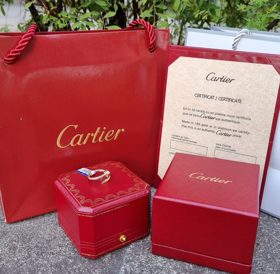 Коробочка Картье. Сертификат Cartier. Оригинальная коробочка Cartier