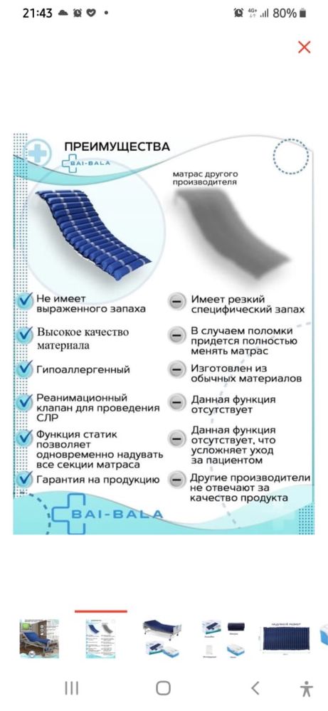 Продается новый матрас