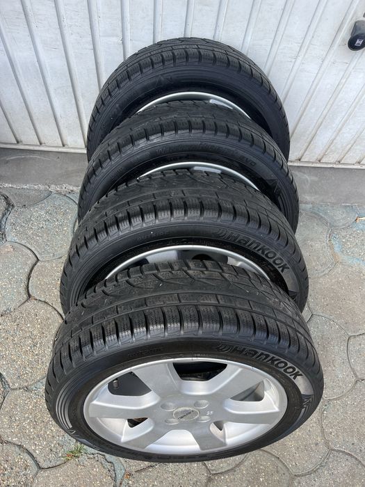Jante 4x100mm, anvelope iarna 195/55 R16 Dacia Logan, Sandero, Renault
