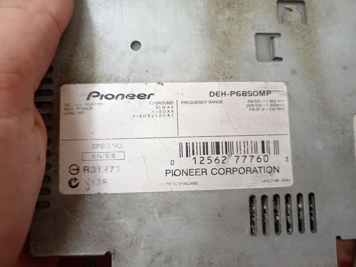Pioneer      Den P6850 MP