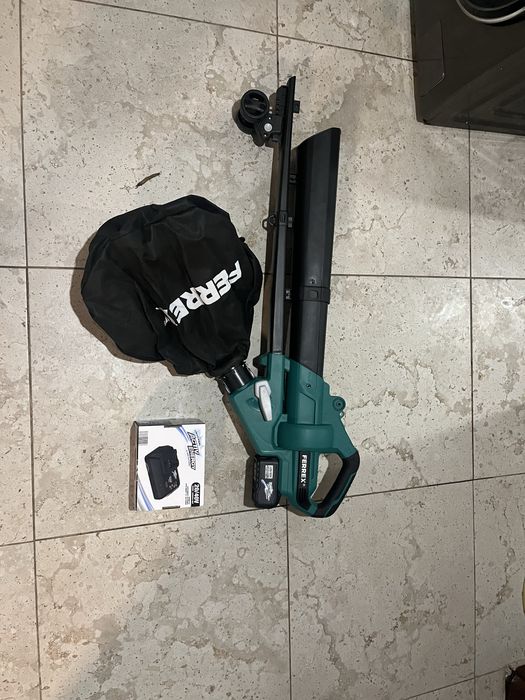 Акумулаторен листосъбирач/въздуходувка FERREX 20V с батерия и зарядно