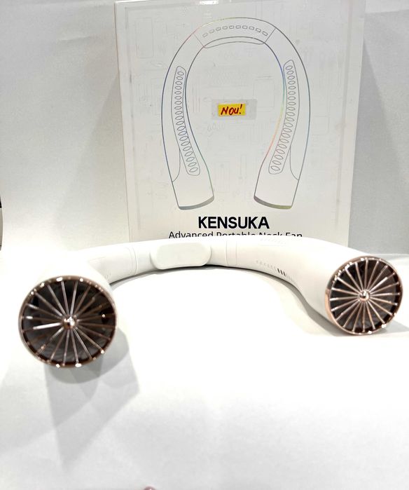 Ventilator portabil pt gât KENSUKA NF4, 5viteze, 9600mAh, NOU!