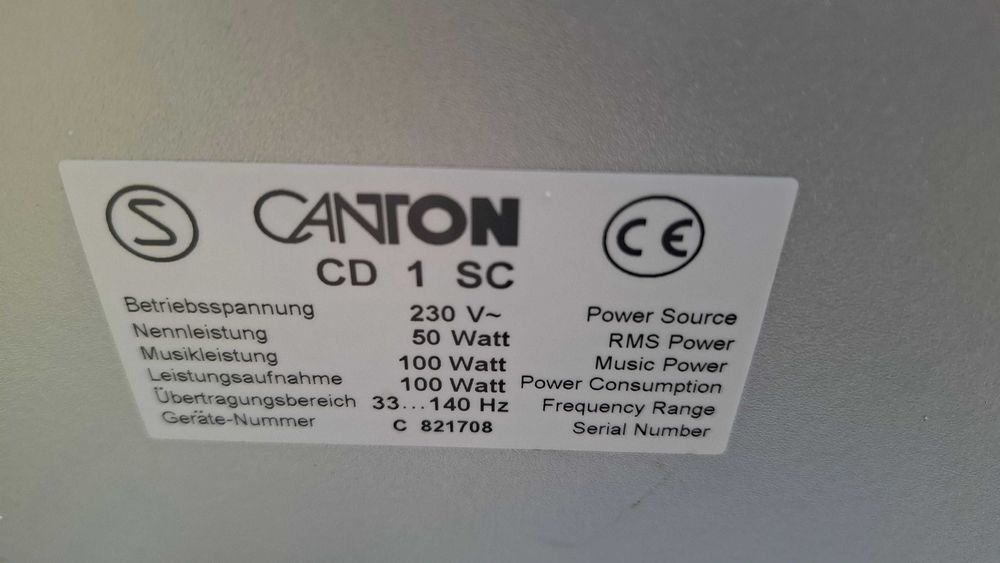 subwoofer amplificat 100w canton jbl bose