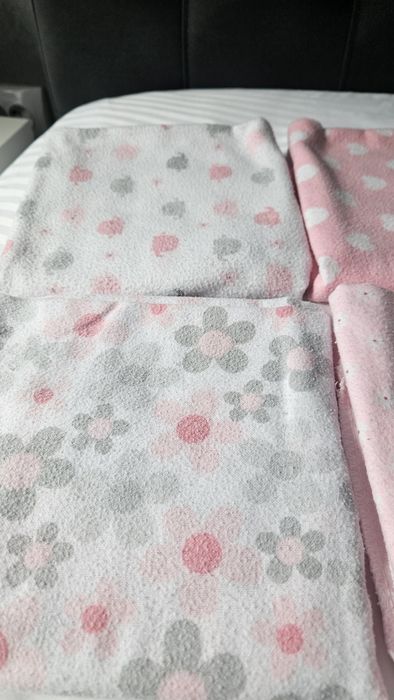 Păturici bumbac bebeluși 75×75 4 bucăți