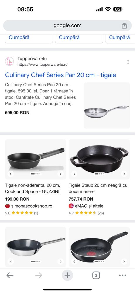 tigaie tupperware 20 cm