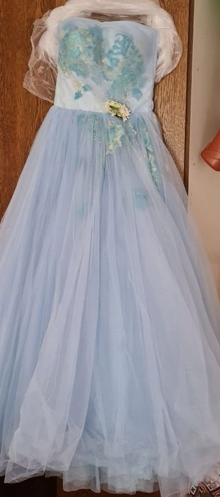 Rochie mireasa albastru deschis 36-38