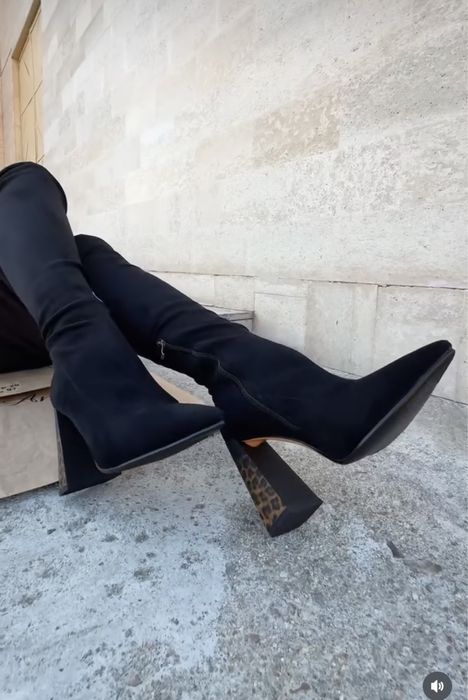 Продам сапоги 37-38 размер натуральный замш