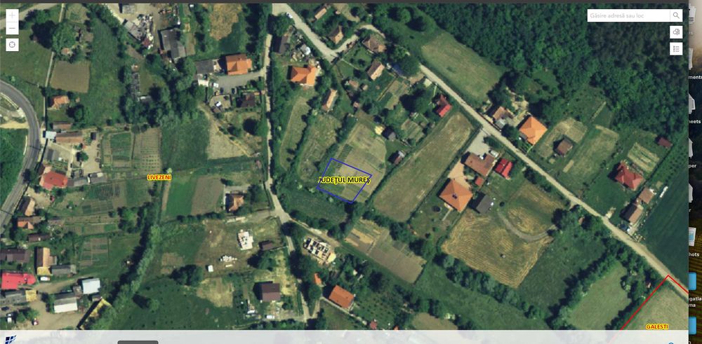 De vânzare: teren intravilan 600 mp Sânişor (Livezeni), proprietar CF