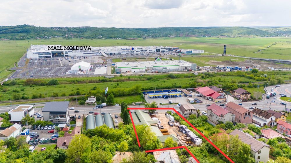 Cladire 870 mp cu 3.373 mp teren la Dn 28 Mall Moldova Valea Lupului