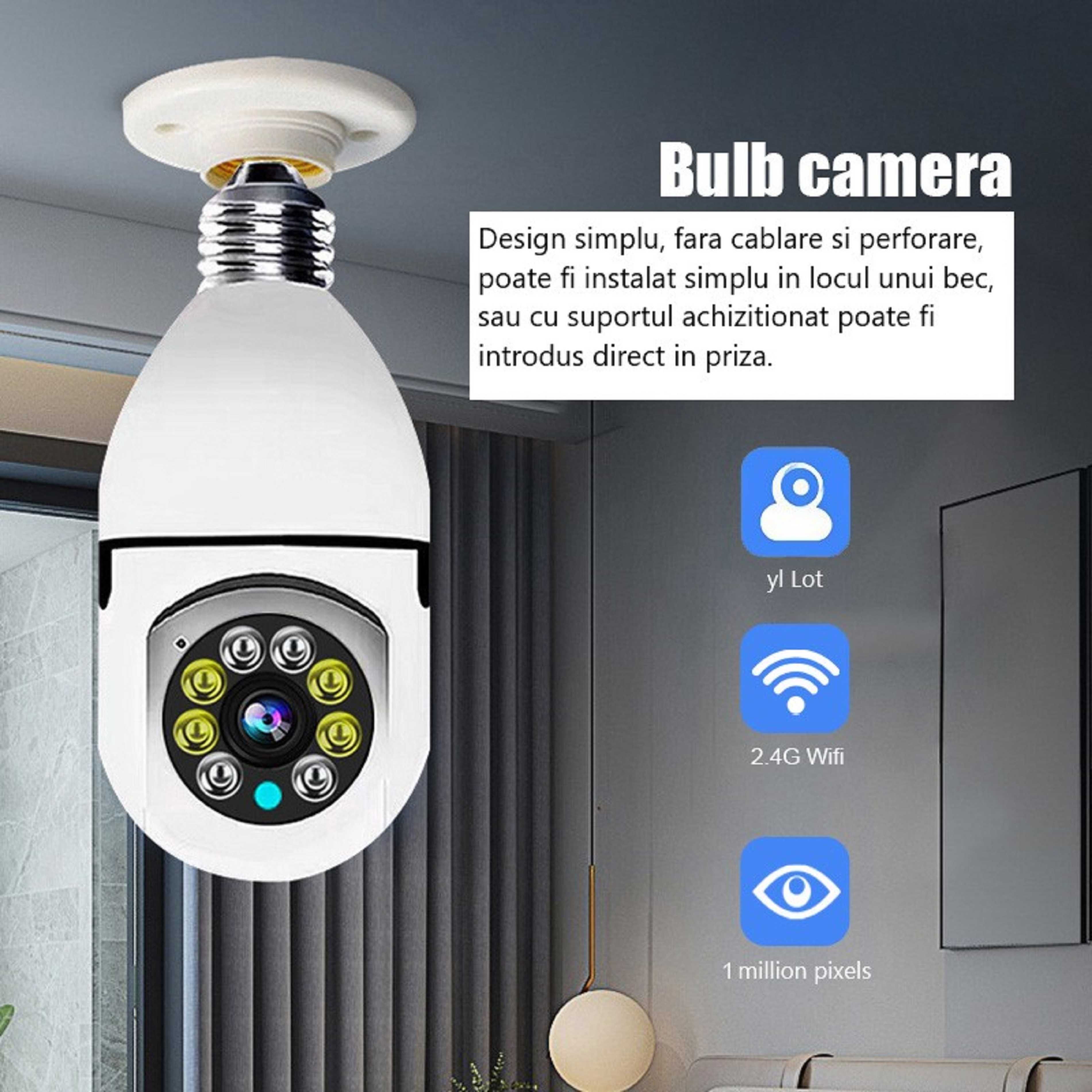 Camera supraveghere inteligenta BEC Panoramica WIFI 4K