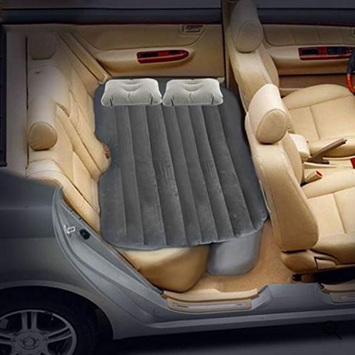 Saltea auto gonflabila 80x45x135cm + 2 perne si pompa 12V inclusa