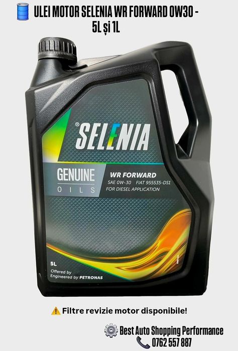 Ulei motor SELENIA WR FORWARD 0W30 - 5L și 1L
