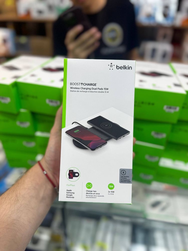 Беспроводная зарядка Belkin Dual pads