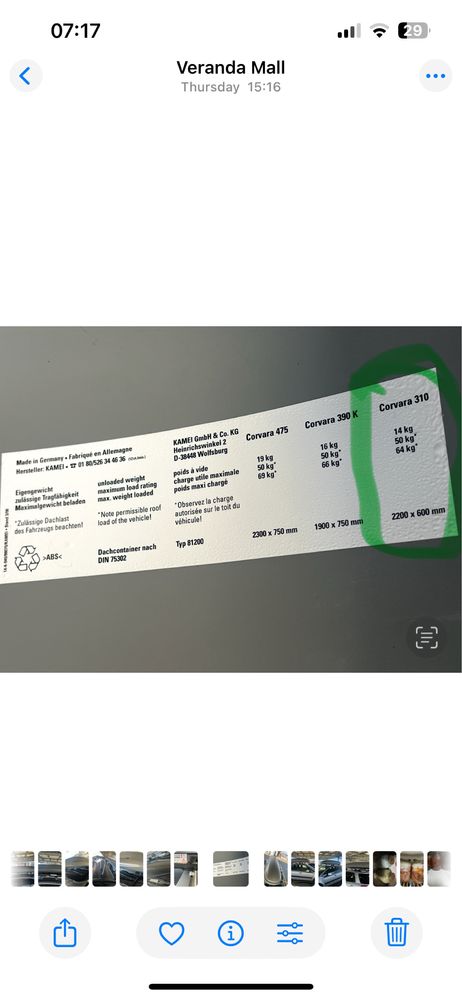 Cutie Portbagaj Auto Kamei Corvara 310,calitate indentica Thule