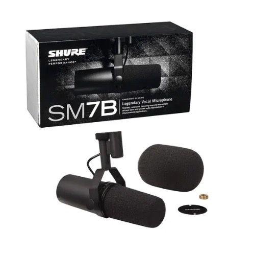 Shure SM7B Vocal Microphone + Cloudlifter CL-1 Mic Activator