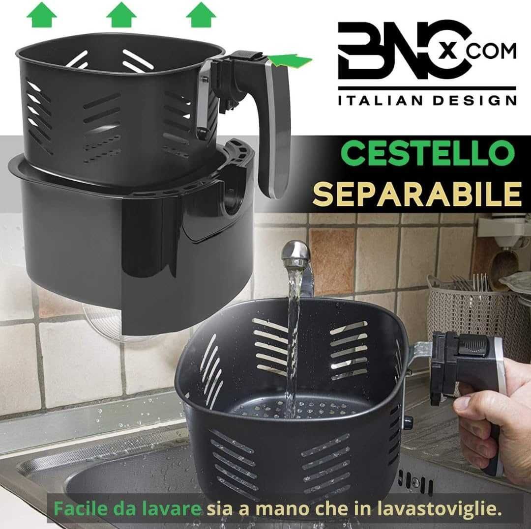 Уред за готвене без мазнина BNCxCOM ITALIAN DESIGN,Гаранция