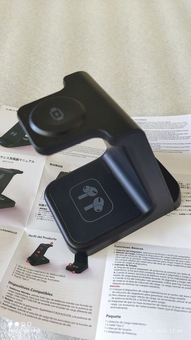 Ново безжично смарт зарядно устройство поставка стойка usb type c qi