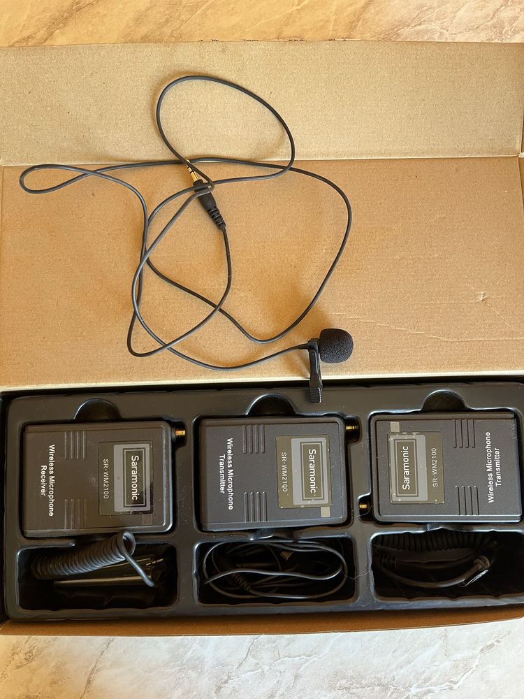Безжични микрофони wireless Saramonic SR-WM2100