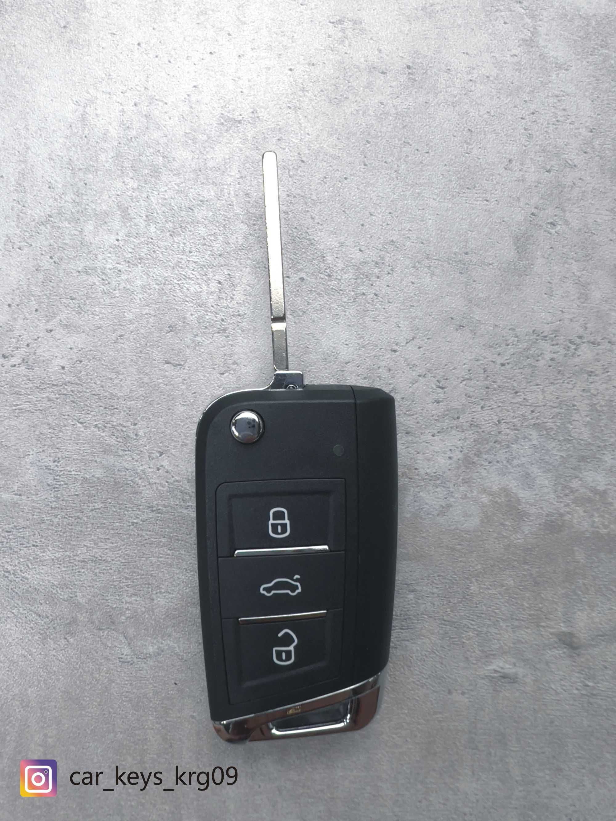 Автомобильные ключи с чипом, стиль MQB VW