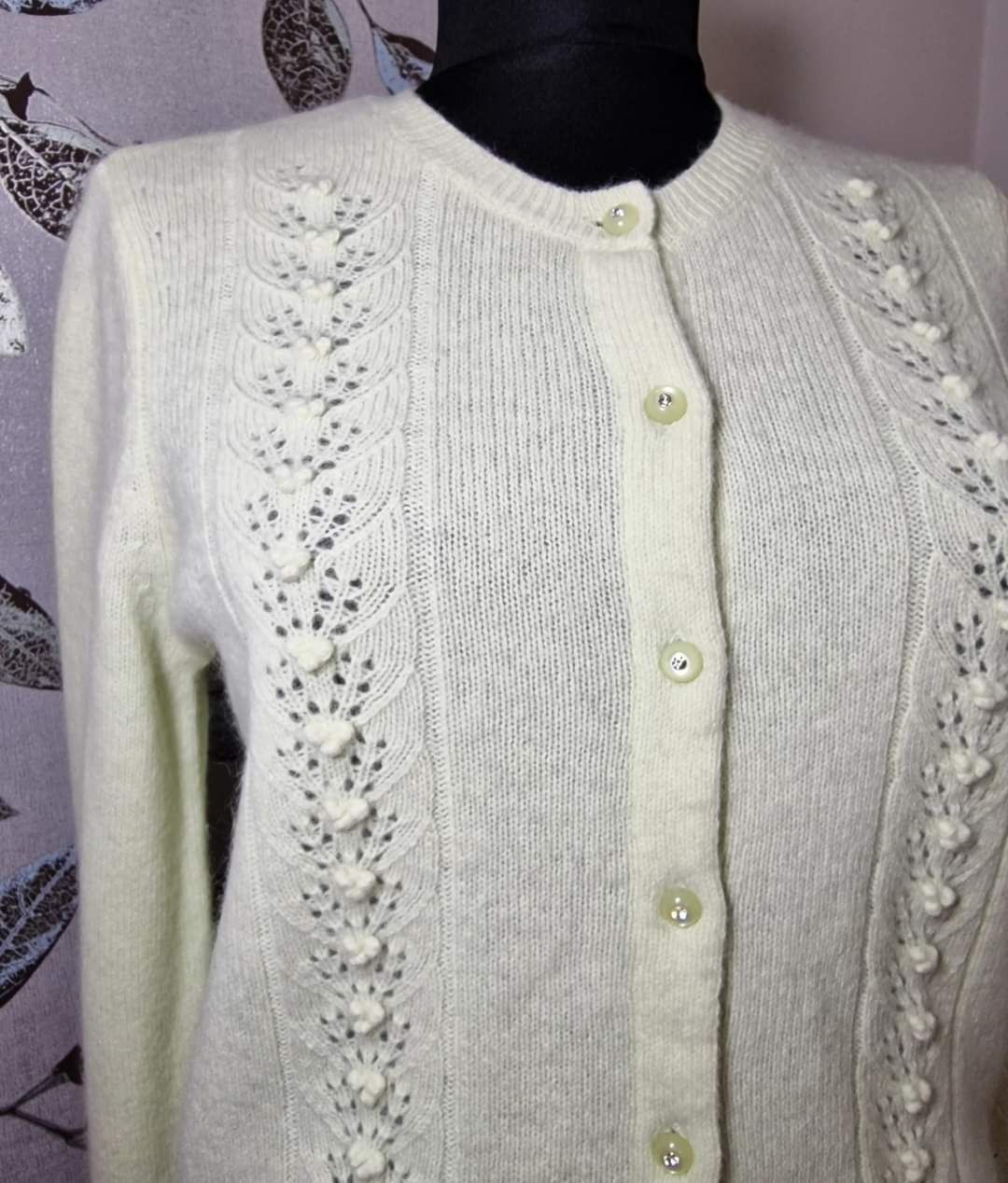 Cardigan Sarah Spencer din lana de miel si angora