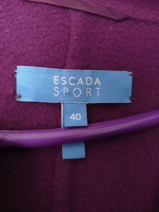 Max Mara Size M-XL Вълна/ ESCADA Size M 100% Вълна Дълго палто