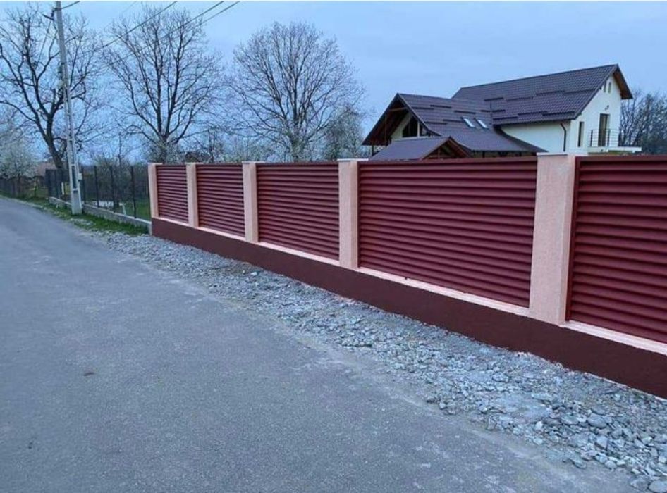 Gard din tabla,plasă,sipca,bca etc